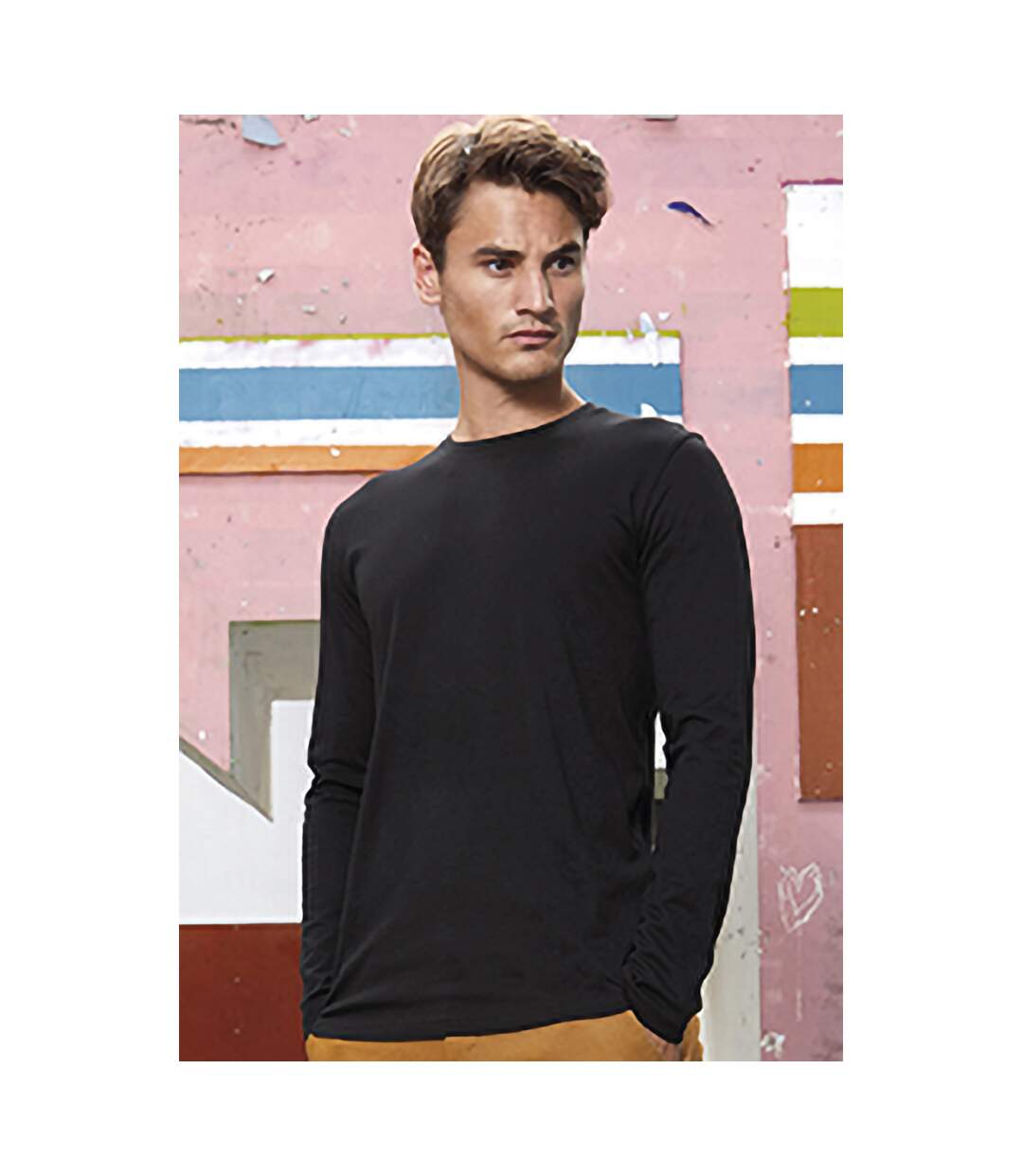 B&C - T-shirt manches longues INSPIRE - Homme (Noir) - UTBC3999