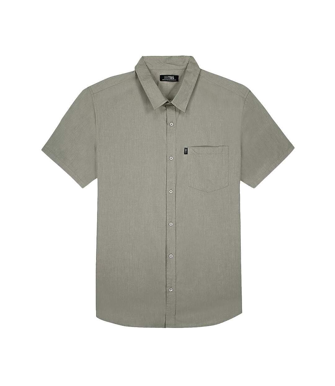 Chemise kaki homme tbs chemise oxygene-1