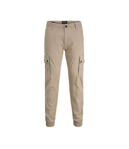 Pantalon cargo beige homme jack & jones warner 12167596 - w28-l32