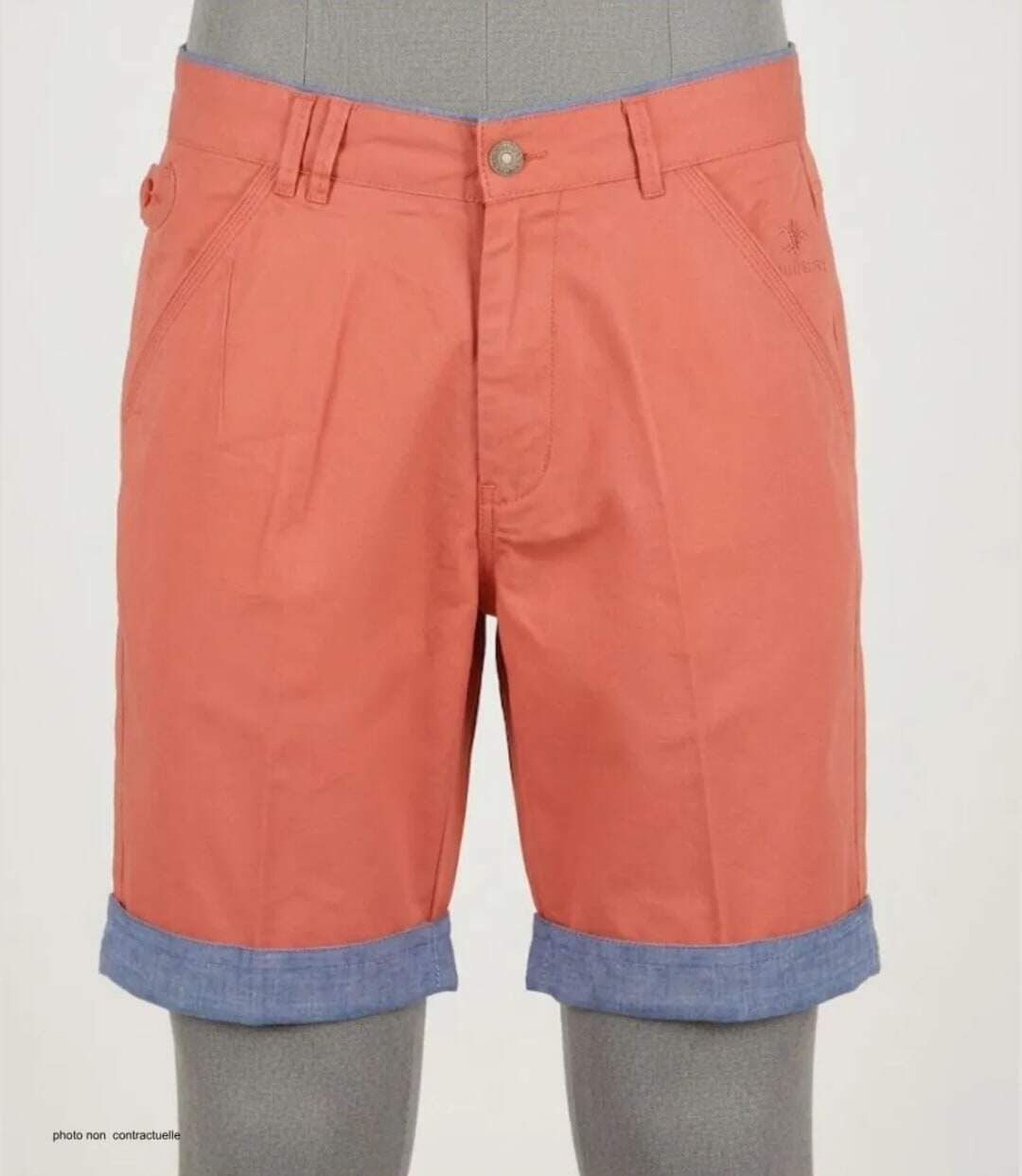 Bermuda WINCHESTER INDUS2 orange en coton : le short audacieux et modulable pour l'été-3