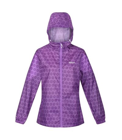 Regatta Womens/Ladies Pack It Floral Waterproof Jacket (Hyacinth) - UTRG5817
