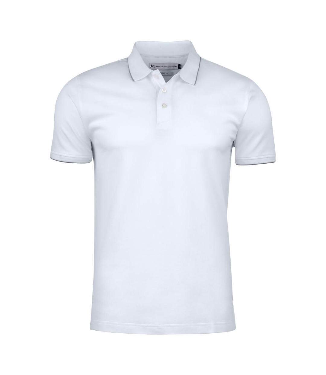 Polo Greenville Homme Blanc James Harvest-1