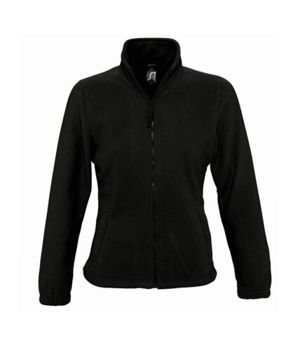 SOLS Womens/Ladies North Full Zip Fleece Jacket (Black) - UTPC344