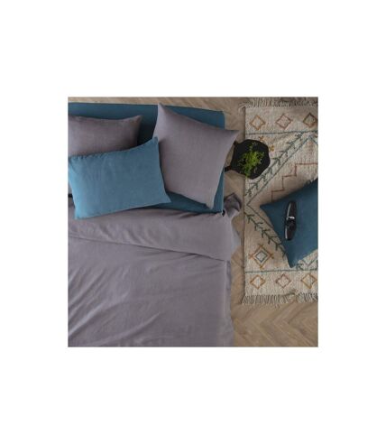 Housse de Couette Lin Adorable 260x240cm Gris Ardoise