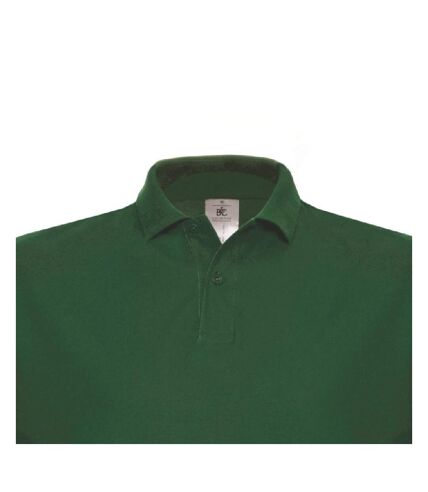 B&C ID.001 Unisex Adults Short Sleeve Polo Shirt (Bottle Green)