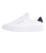 Mens Pebble Grain Court Leather Trainers White Navy Tommy Hilfiger-3