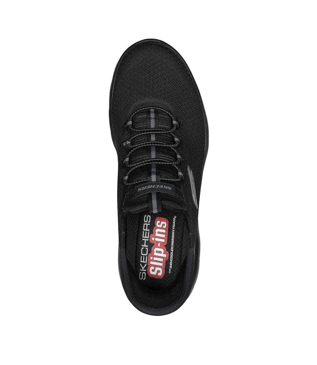 Mens Summits High Range Slip-in Trainers Triple Black Skechers-3
