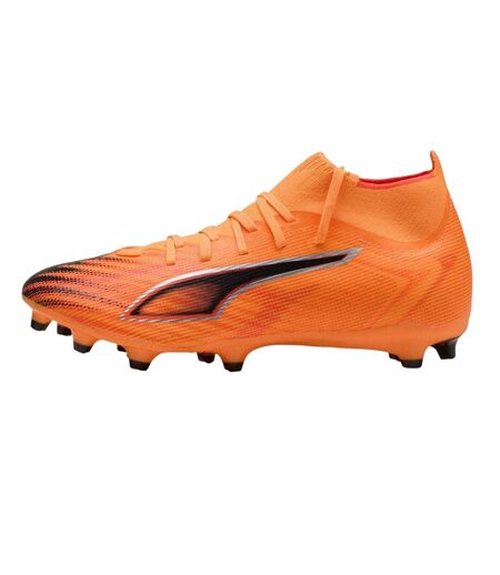 Mens Ultra 5 Match Firm Ground Football Boots Orange Black Puma