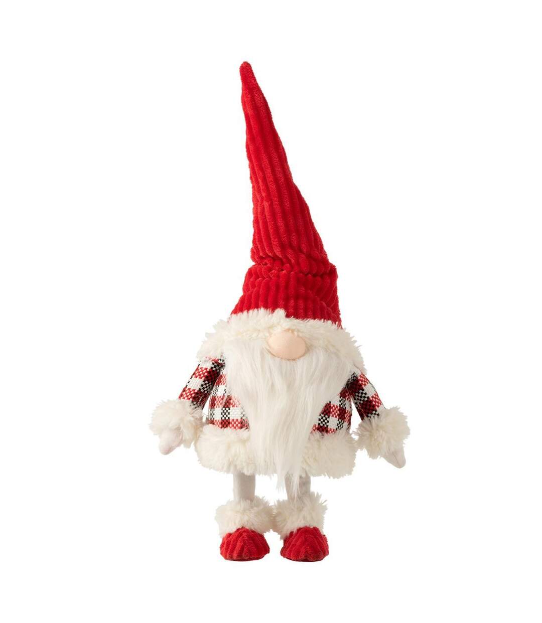Statuette Déco Père Noël qui Bouge 48cm Rouge-1