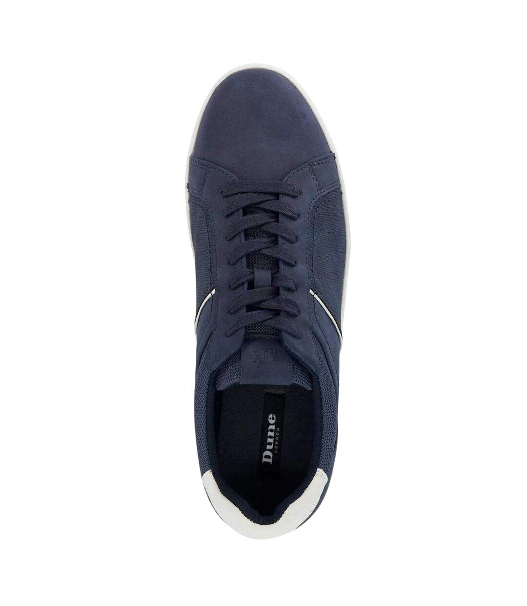 Mens Tazzy Logo Trainers Navy Dune London-3