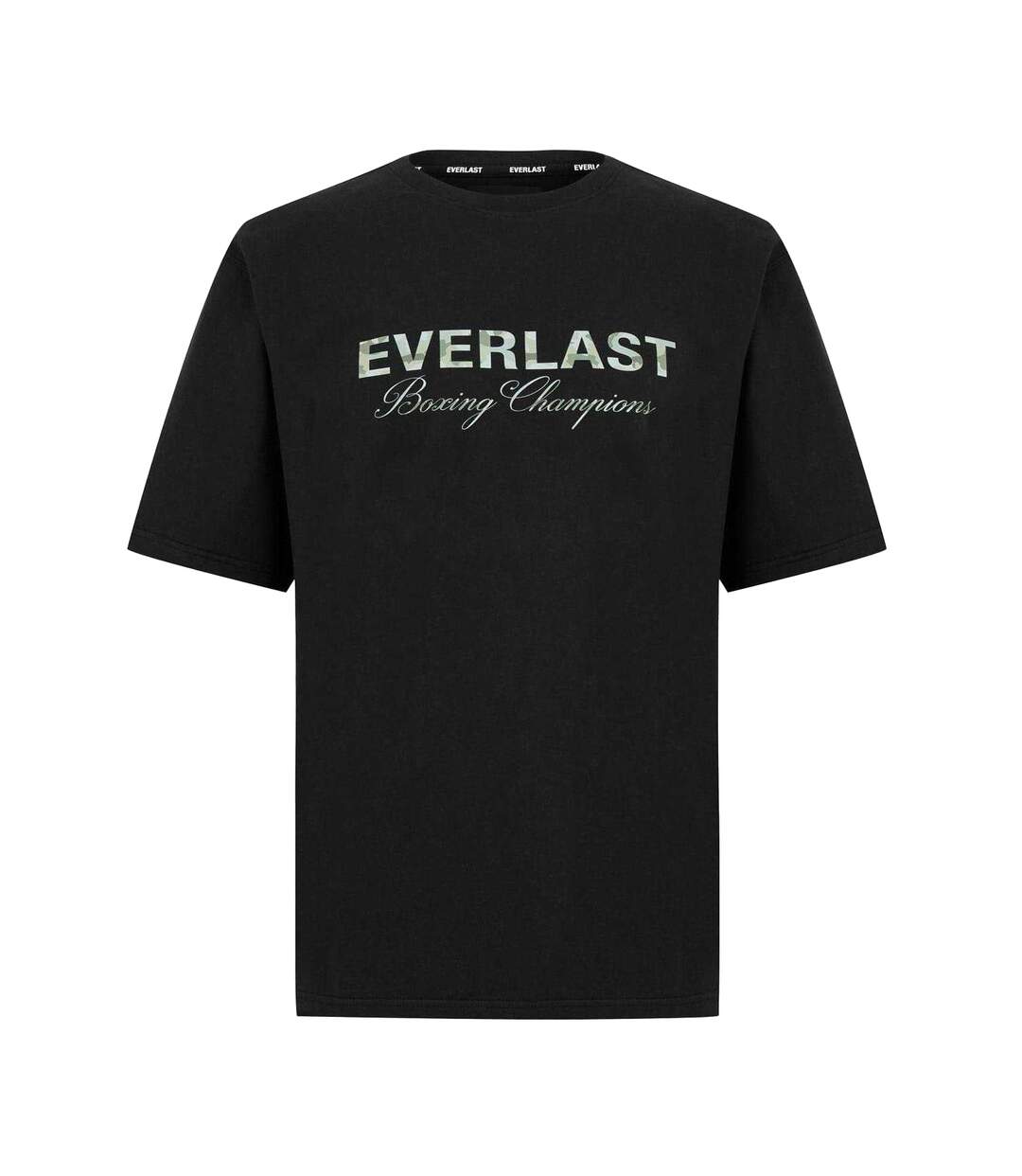 Mens Camo Logo Relaxed Fit T-shirt Black Everlast-2