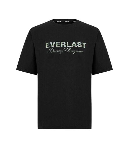 Mens Camo Logo Relaxed Fit T-shirt Black Everlast