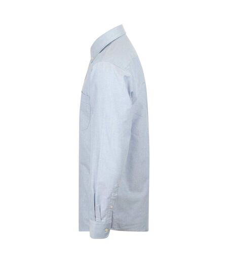 Henbury Mens Long Sleeve Classic Oxford Work Shirt (Blue) - UTRW637