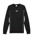 Mens Logo Crew Neck Sports Sweatshirt Black Puma-2