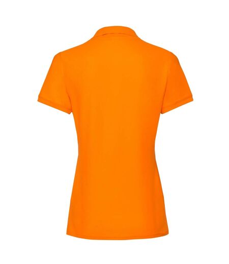 Polo Premium Femme Orange Fruit Of The Loom