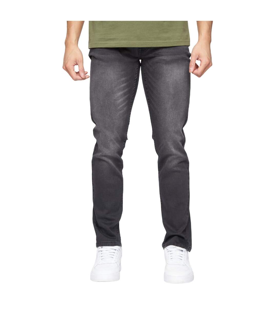 Jean Malcom Homme Gris Crosshatch-2