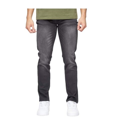 Jean Malcom Homme Gris Crosshatch