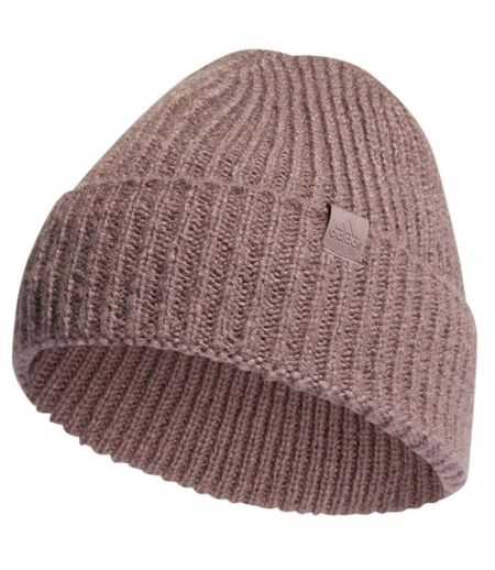 Childrens/kids Cuffed Beanie Mauve Adidas