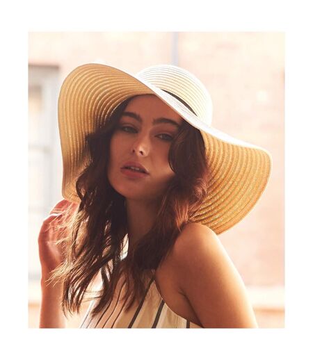 Beechfield Womens/Ladies Marbella Sun Hat (Natural) - UTPC3142
