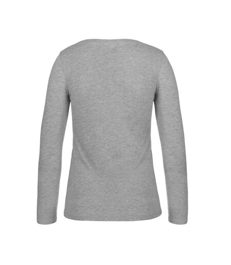 T-shirt Manches Longues #e150 Femme Gris B&C