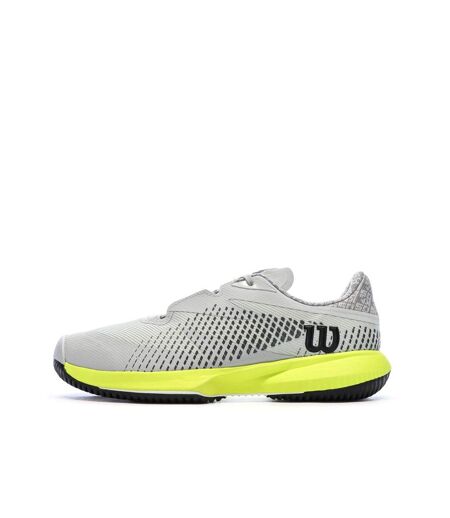 Chaussures de tennis grises/jaunes homme wilson hurakn
