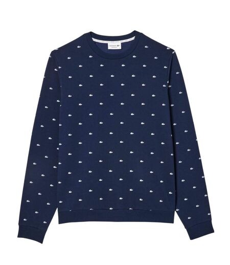 Sweat Détente Style Logo Homme Bleu Marine Blanc Lacoste
