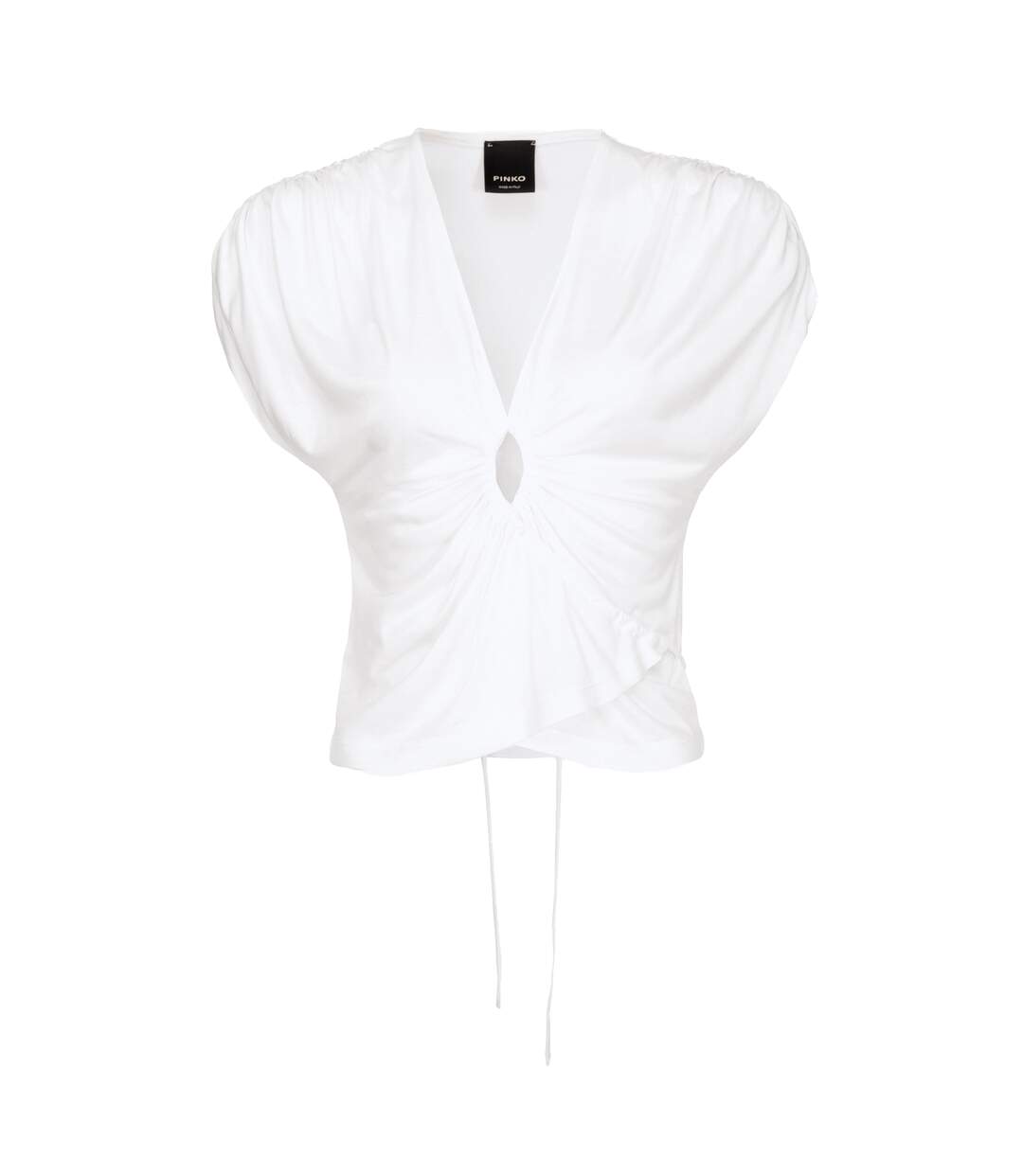 Haut Court Motif/style À Nouer Femme Blanc Pinko-2