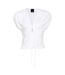 Haut Court Motif/style À Nouer Femme Blanc Pinko-2