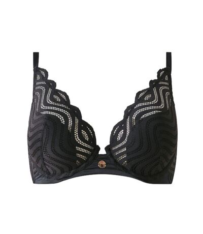 Soutien-gorge ampliforme coques moulées noir Romane