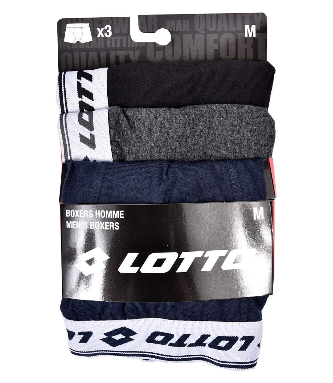 Boxer homme LOTTO Pack de 3 Boxers 0860