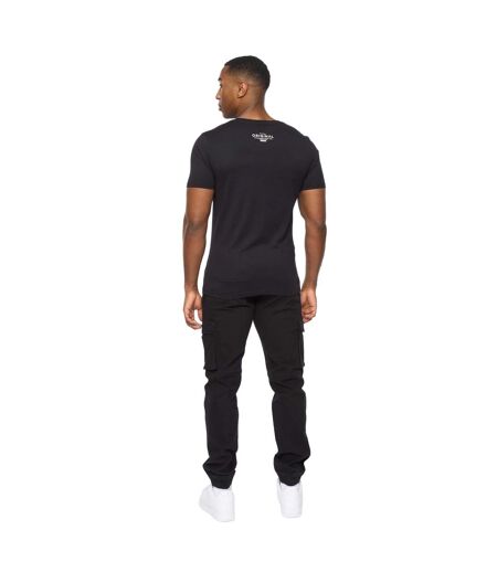 Mens dogz t-shirt black Crosshatch