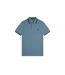 Mens Twin Tip Polo Shirt Blue Fred Perry-2