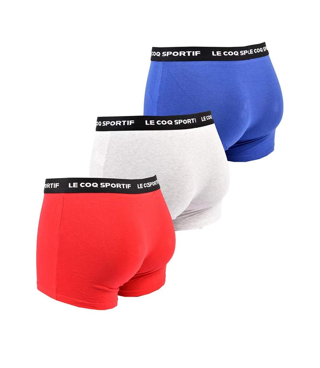 Lot de 3 boxers rouge/gris/bleu homme le coq sportif boxer - l-2
