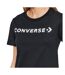 T-shirt Noir Femme Converse Suminagashi - S