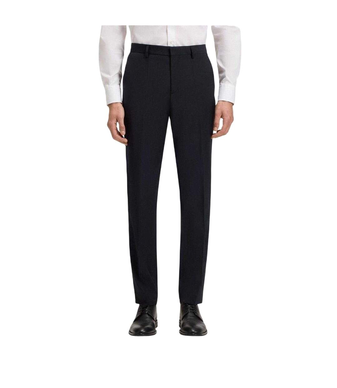 Mens Genius Straight Leg Business Trousers Dark Blue Boss-4