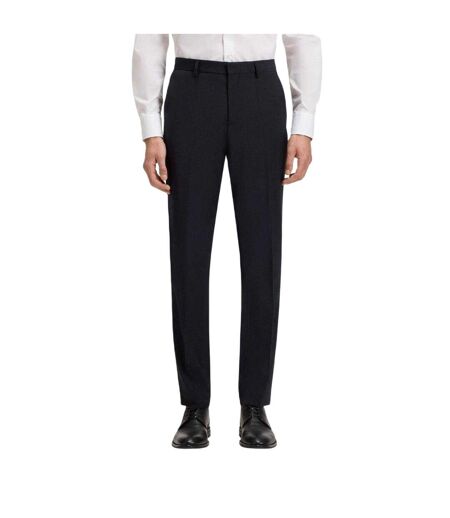 Mens Genius Straight Leg Business Trousers Dark Blue Boss