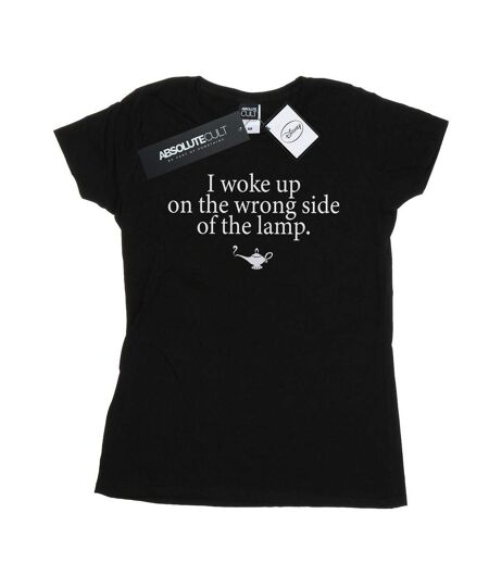 Disney T-shirt en coton Womens/Ladies Aladdin Wrong Side Of The Lamp (Noir) - UTBI15765
