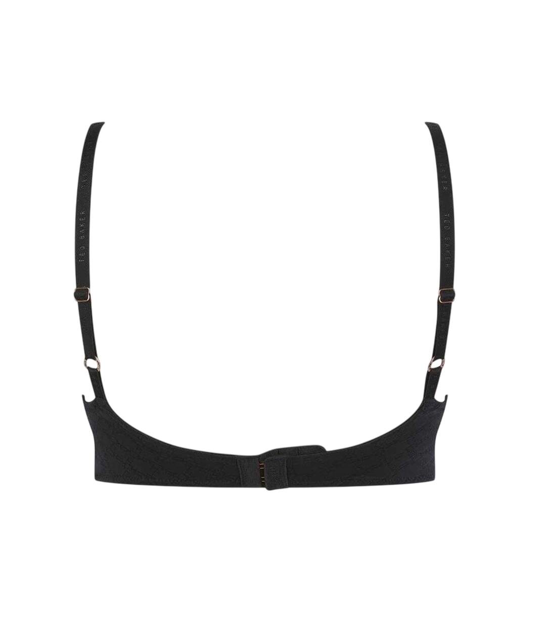 Womens/ladies All Over Logo T-shirt Bra Jet Black Ted Baker-2