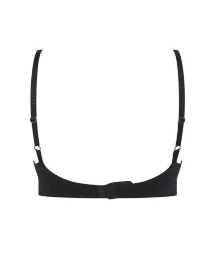 Womens/ladies All Over Logo T-shirt Bra Jet Black Ted Baker