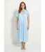 Chemise de nuit satinée longue antistatique dentelle-1