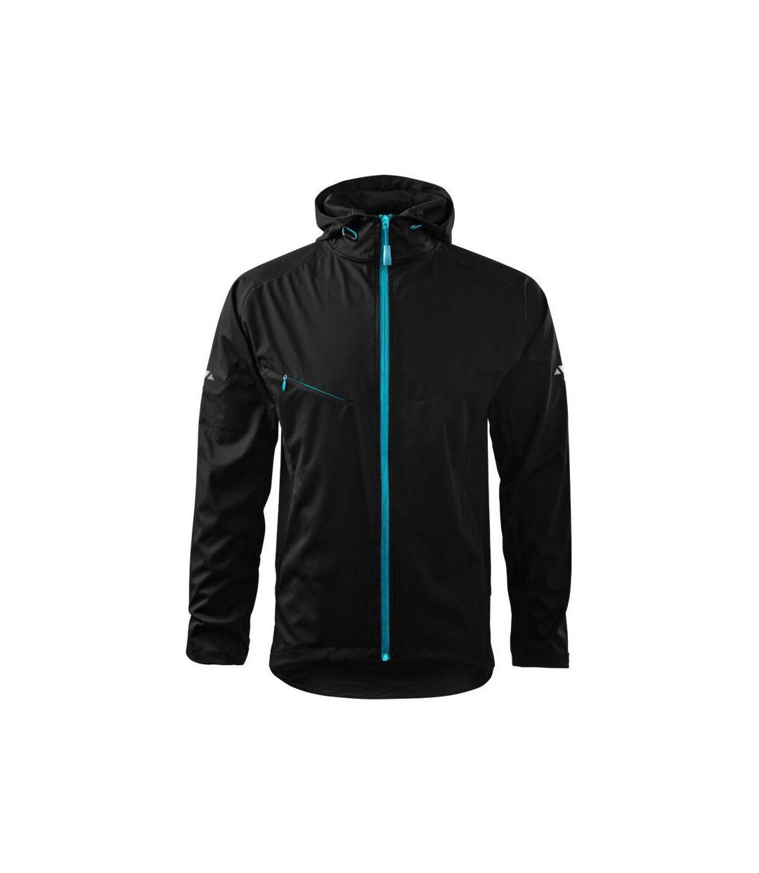 Veste Softshell Motif Détail Contrasté Homme Noir Malfini-1