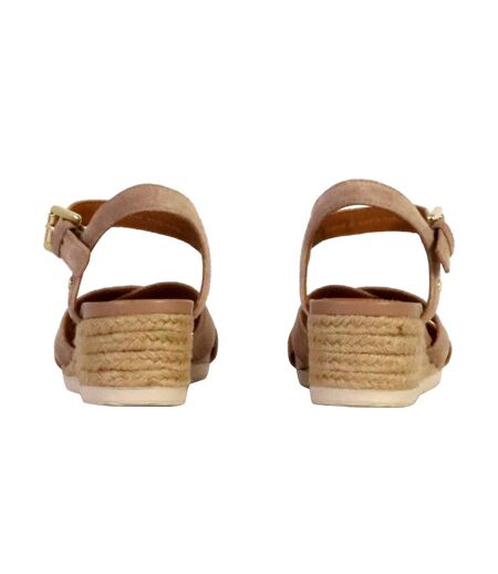 Sandales Compensées Cuir Geox Ischia Corda