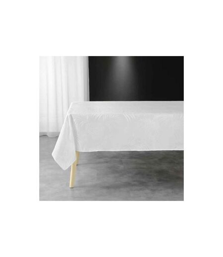 Nappe Jacquard Plumette 140x240cm Blanc