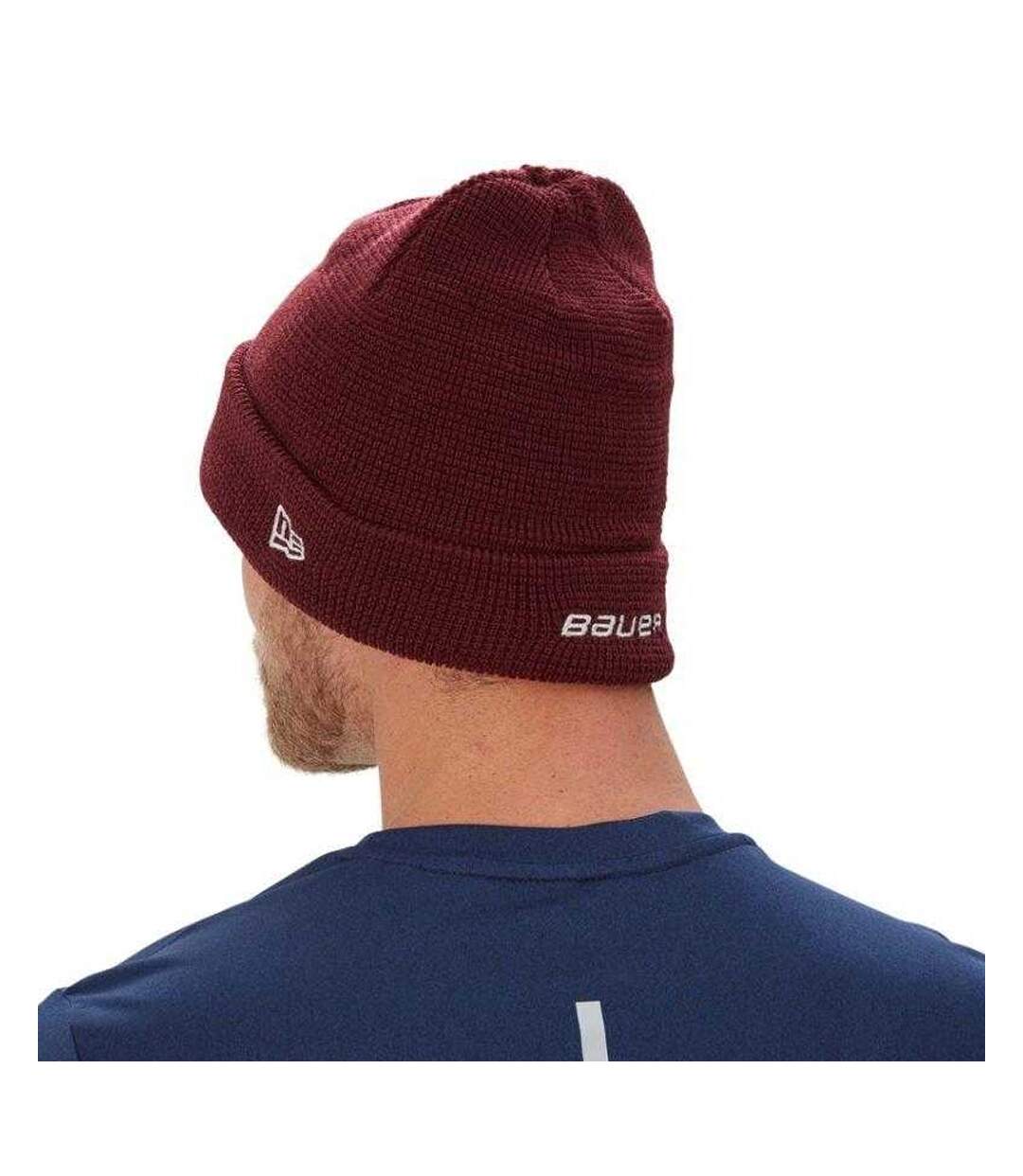 Bonnet Motif/style Toque Homme Violet Bauer-2