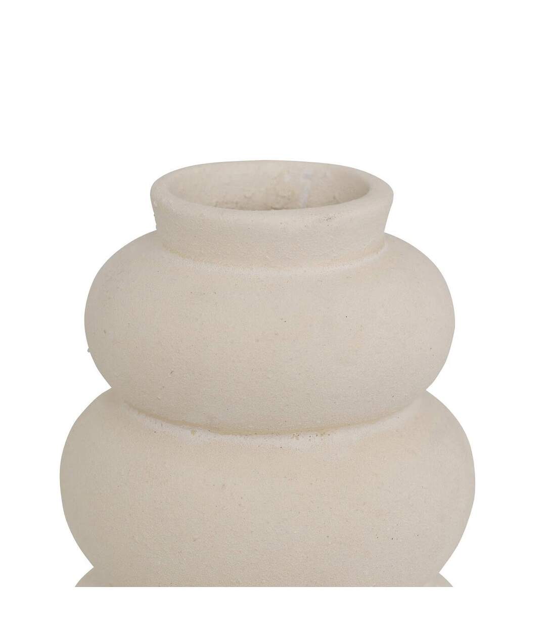 Lot de 3 Soliflores en Céramique Lora 9cm Blanc-2
