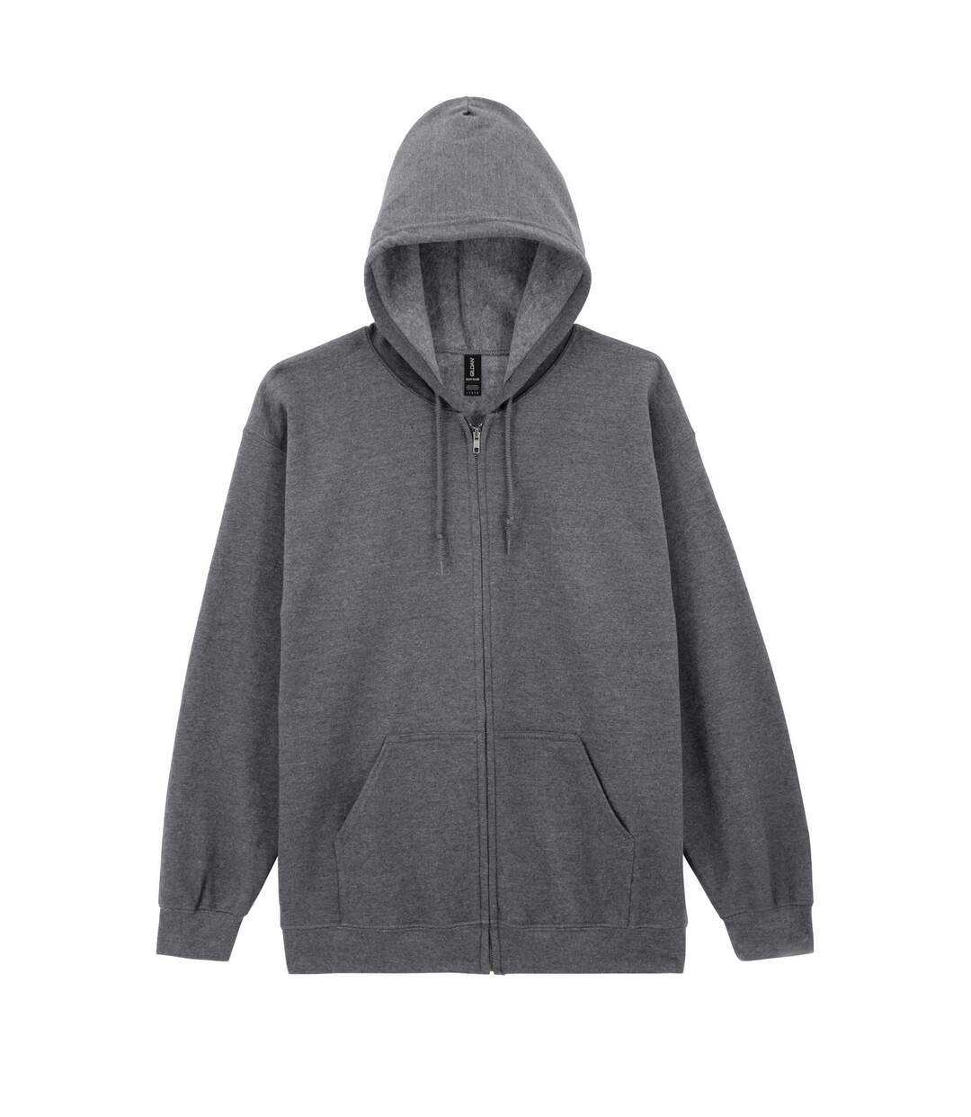 Veste À Capuche Adulte Graphite Chiné Gildan-1