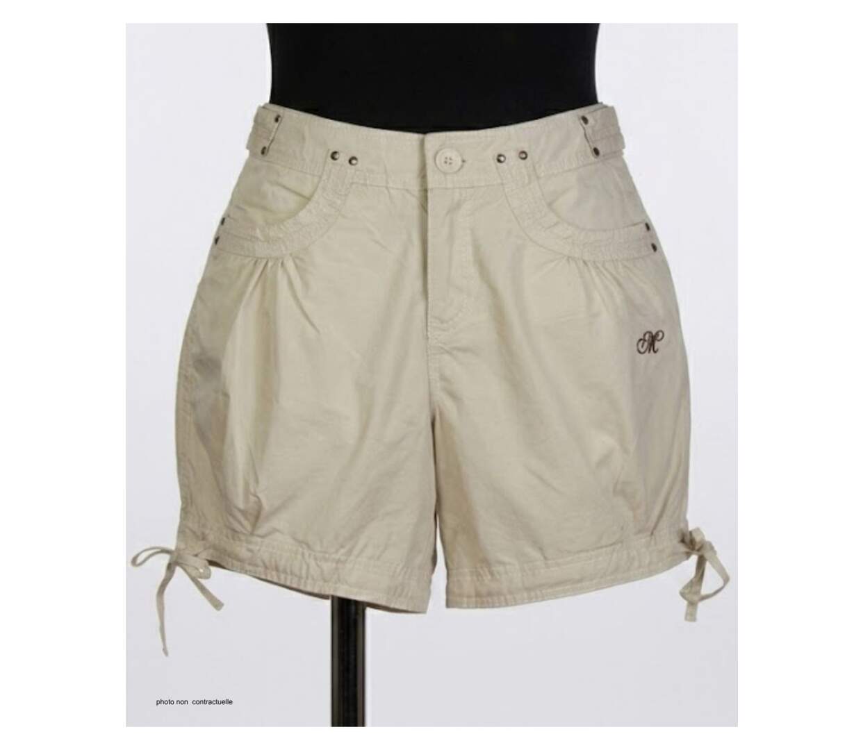 Mode Directe SE1163S : Short en coton sable pour un confort estival absolu-3