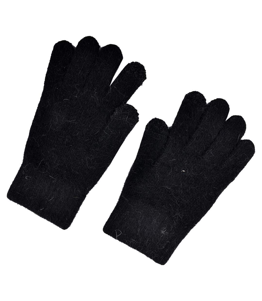 Gants Femme INFINITF 0675 ANGORA NOIR-1