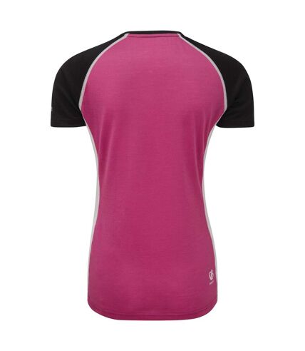 Dare 2B Womens/Ladies Fixate T-Shirt (Active Pink/Black) - UTRG5456