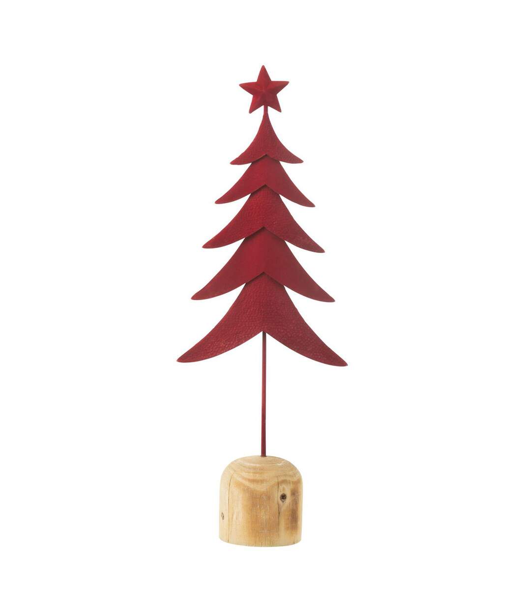 Sapin de Noël Déco sur Pied Étoile 49cm Rouge-1
